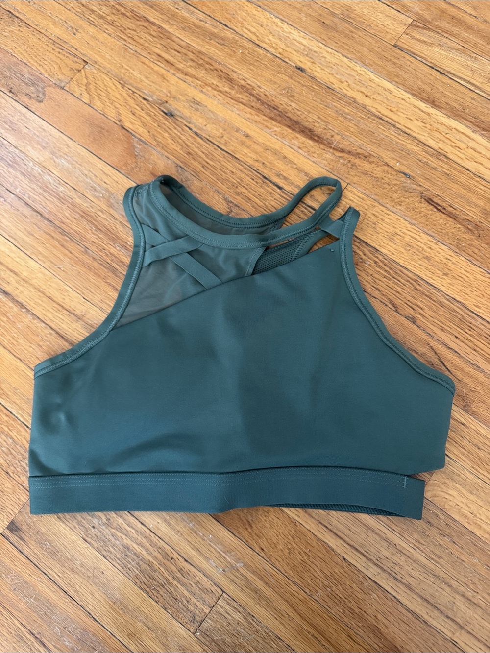 Women's Nike Green High-Neck Sports Bra